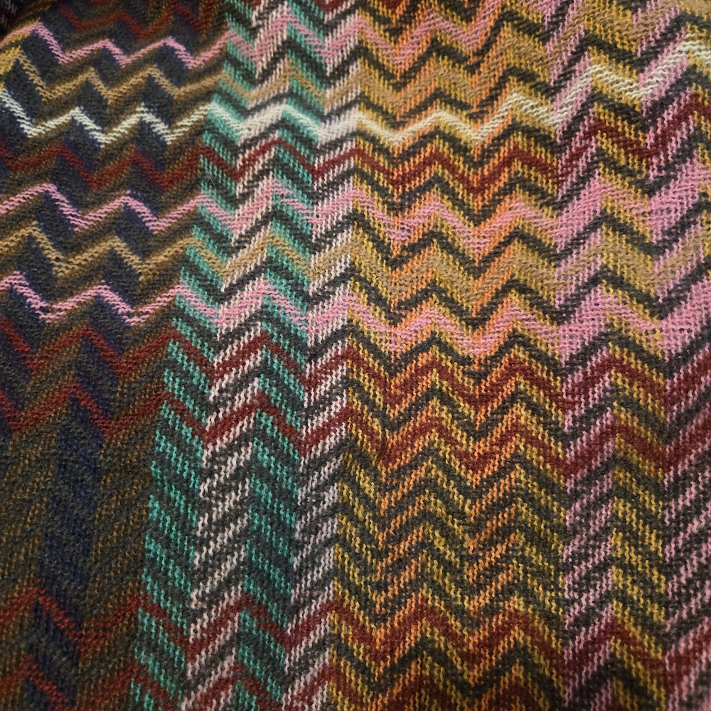 RIIQIICHY Women One-Size NWT Colorful Chevron Patterned Poncho - Picture 10 of 11